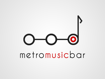 Logo / Metro Music Bar bar brand brno clean design identity logo logotype metro music visual