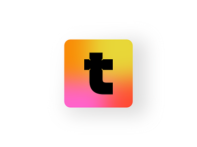 Tumblr App Icon contest design graphic design icon logo tumblr typography