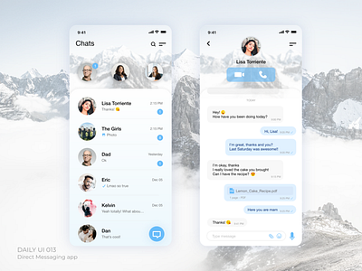 Daily UI 013 - Direct Messaging app