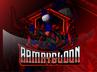 Armaygdon mascot logo gaming