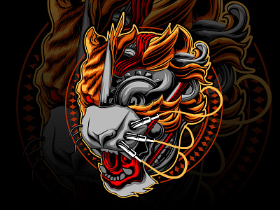 el da tigre animation art artwork cover artwork design esportlogo illustration illustration art illustration design logo logo design