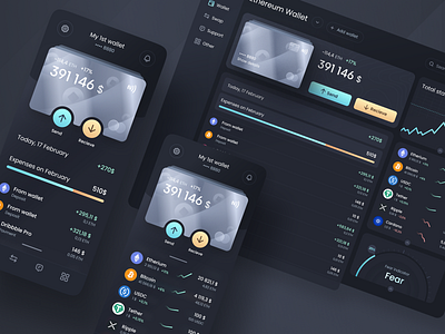 Cryptobanking App banking binance bitcoin bnb btc crypto cryptobanking cryptowallet dashboard dogecoin eth ethereum finance stats stocks ui ux uxui wallet web