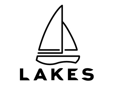Lakes Marketing logo custom font lakes nautical