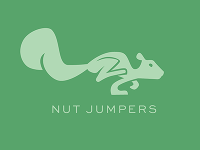 Nut Jumper Squirrel illustration retro squirrel