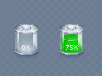 [2008] Transparent Battery Icons