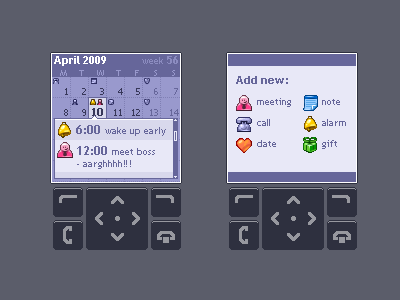 [2008] Mobile Calendar Icons