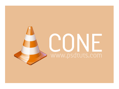 [2008] Traffic Cone Icon 3d cone icon orange photoshop texture traffic tutorial vlc