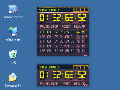 [2006] Nonstopwatch App application digit font stopwatch time timer watch windows yellow