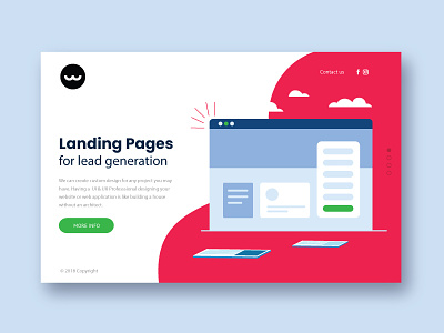 Lead generation Landing Page design landingpage leadgeneration ui ux webdesign