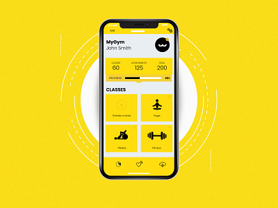 Concept Mobile App for a Fitness Club