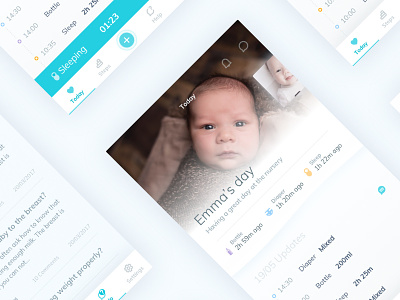 Baby Tracking ios App app baby feed mobile