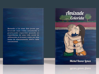 Amizade Colorida book cover design illustration