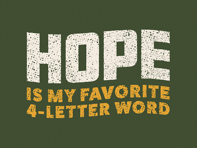 Hope texture type typography