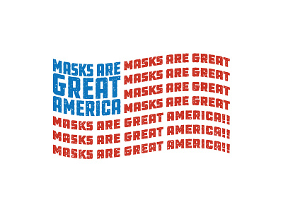 Fly The Flag america coronavirus lunchboxbrain mask type type art typography usa