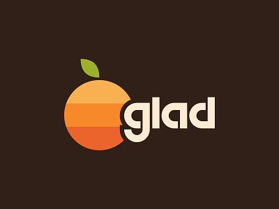 Orange You Glad apple joke logo logo design logo inspiration orange retro typography vintage