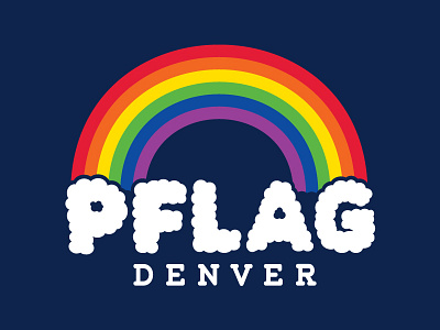 PFLAG Denver lettering pflag shirt t shirt