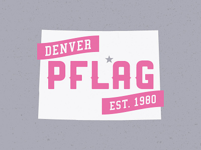 PFLAG Denver apparel colorado denver pflag retro t shirt typography