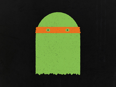 Ghostie Michaelangelo character ghostie illustration lunchboxbrain