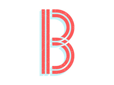 B b design letter type