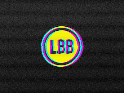 80's Glitch LBB Logo art glitch logo