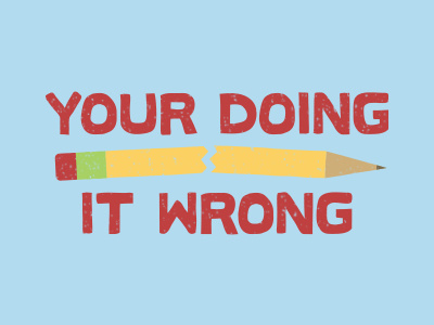 Grammar Police back to school lettering minimal pencil vintage