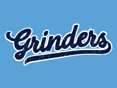 Grinders logo logotype type vintage