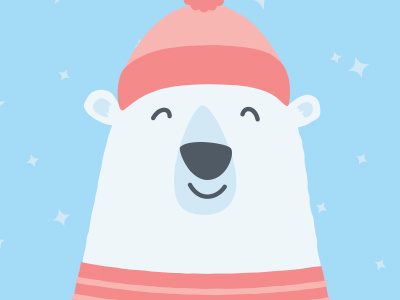 Oh So Beary bear holidays illustration winter