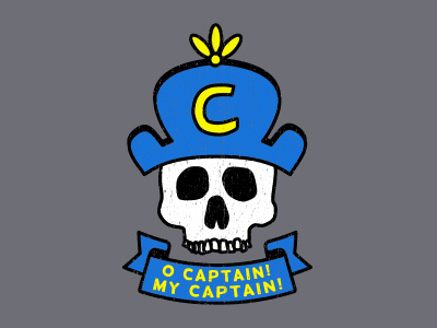 O Captain! illustration pop culture typography