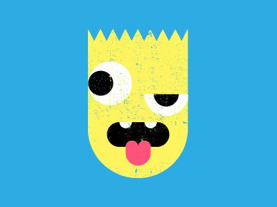 Blart character illustration minimal parody simpsons