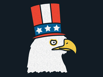 A Model American america eagle illustration july 4th