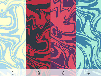 Colorways color palette retro swirl