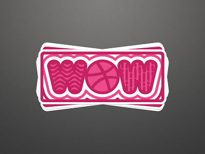 WOW - Dribbble Sticker Playoff