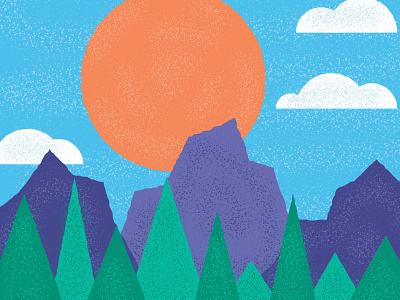 So Great illustration landscape nature vector