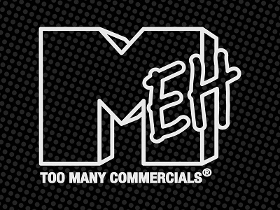 Mehlevision branding logo parody pop art retro typography
