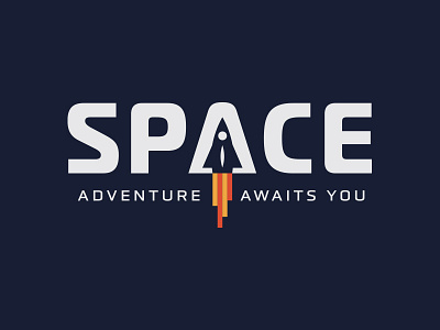 Adventure Awaits You retro space type typography vector