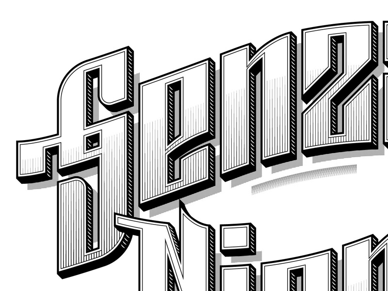 Vintage lettering stage 2 lettering type typography vintage shadow