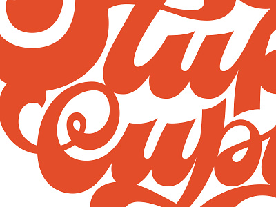 Stupid Cupid custom lettering script swashes type