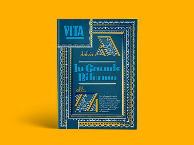 La Grande Riforma - Vol.1 cover editorial lettering type