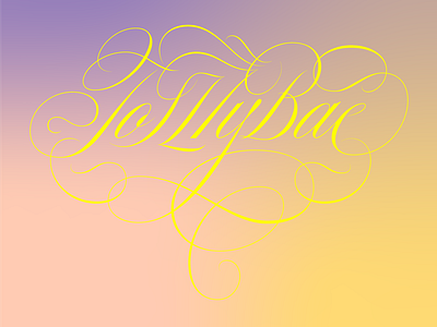To my Bae copperplate cursive custom customtype engrossers italy lettering sundayburo swashes type typography vintage
