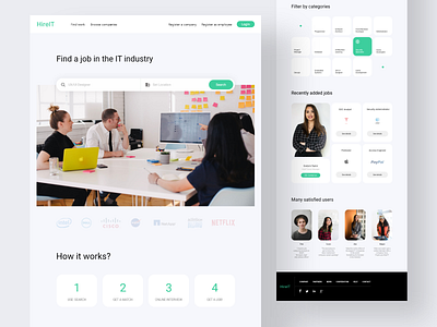 IT Job Website Concept it jobs job job search job seeker web web design webdesign website website design
