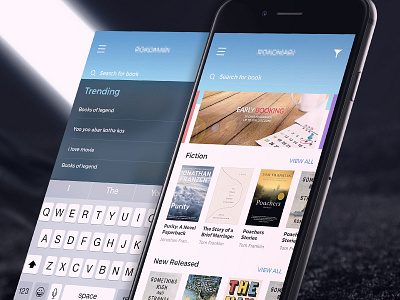 eBooks - Concept app conceot ebook ios reader search ui ux