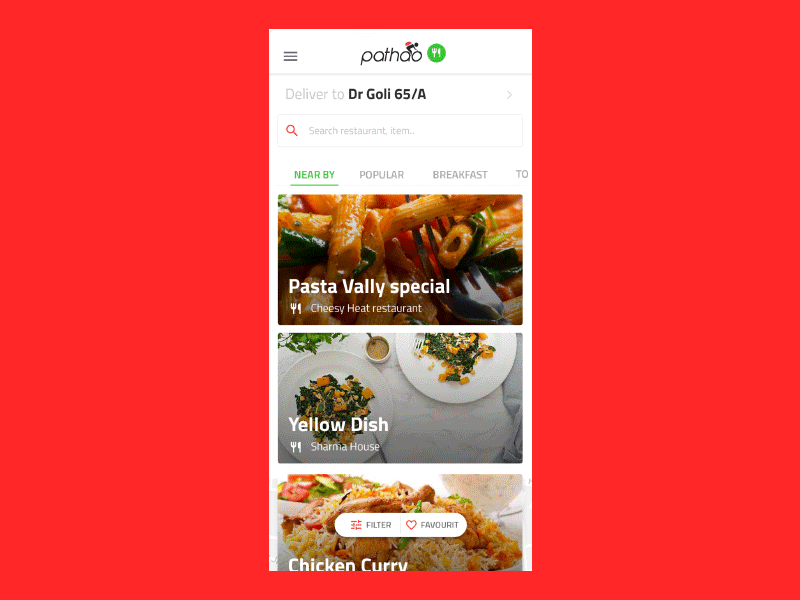 Pathao App- Interaction app food gif gojek lyft map motion pathao rideshare uber