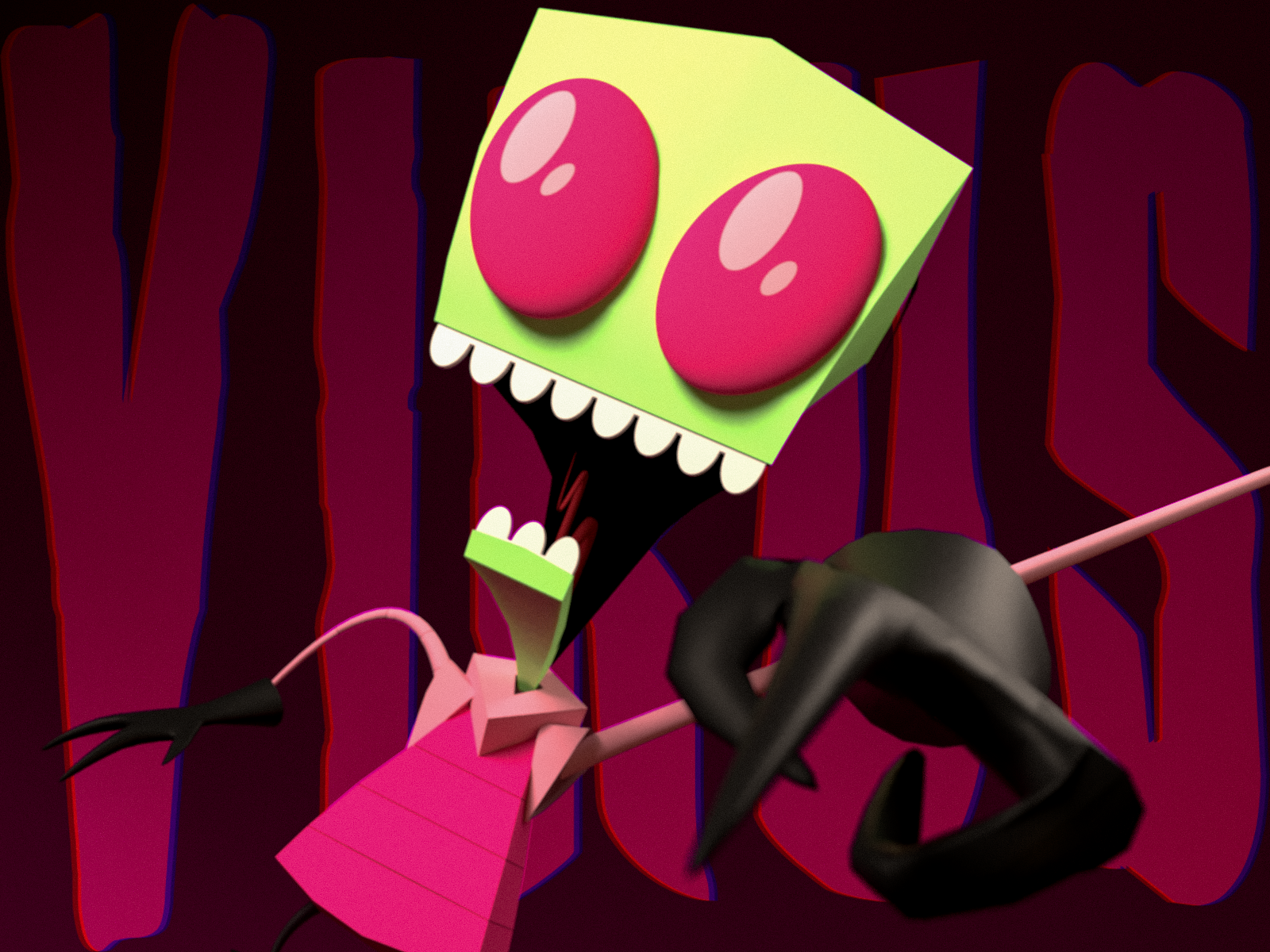 invader zim google chrome themes