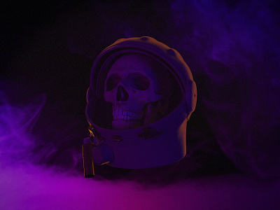 Skull Astronaut cgart cgi vfx