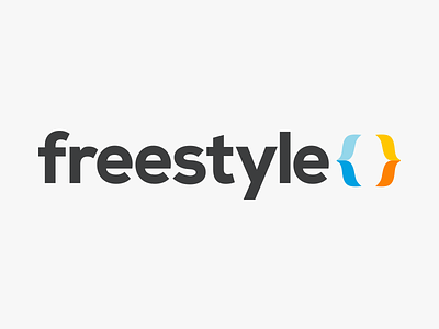 Freestyle logo & landing page branding logo type