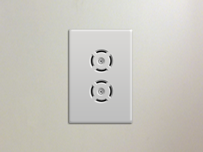 Outlet outlet screw entry