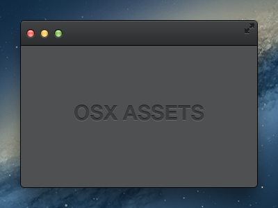 OSX Assets (Dark)