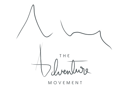 Adventure Movement Logo Design for Travel Blog adventure branding design logo minimalist modern mountain simple travel