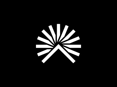 Ascend branding identity logo mountain