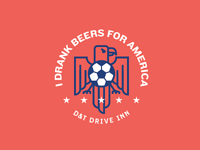 Soccer. Beer. America america beer fifa illustration line soccer world cup